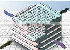 HVAC system type aluminum air to air plate heat exchanger recuperator