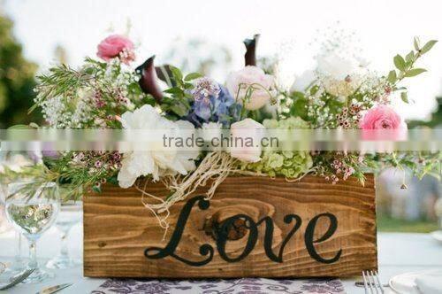 Wholesale wedding decoration table centerpiece wooden box wholesale