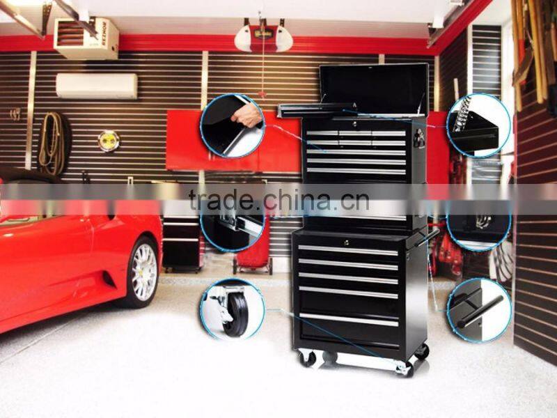 Simple and convenient metal tool box, garage storage system roller cabinet