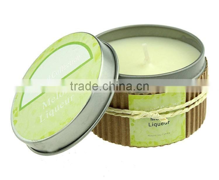 100% natural soy wax candle in metal jar , scented candle in Cooper Metal Jar,natural essence candle