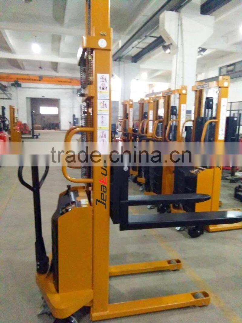 capacity 1 ton cheap price semi electric stacker