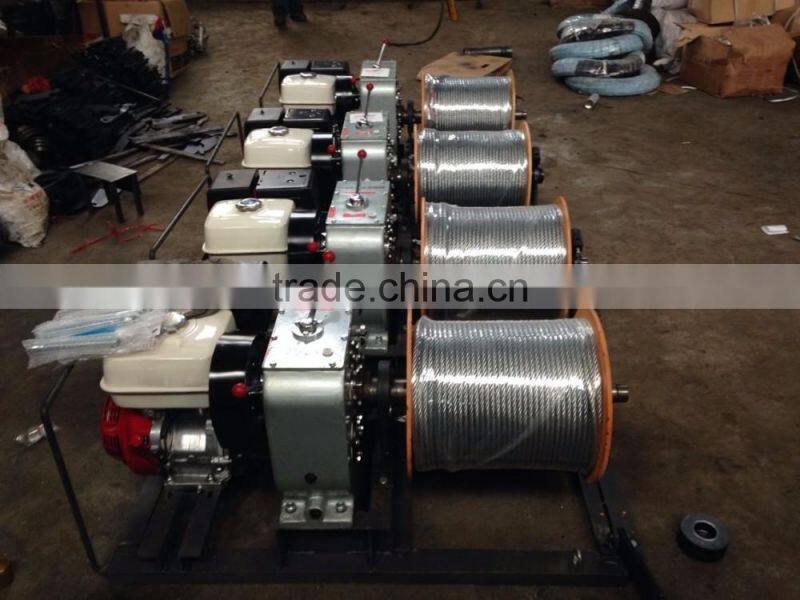 5 Ton HONDA gasoline engine wire rope hoist pulling winch