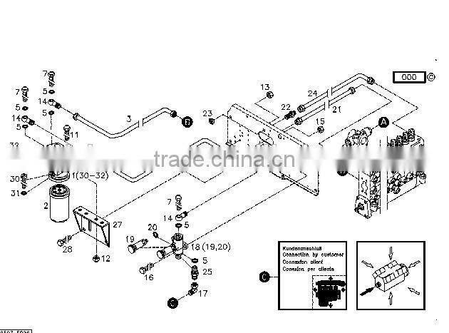 DEUTZ BFM1015 Fuel filter OEM NO: 0116 4620