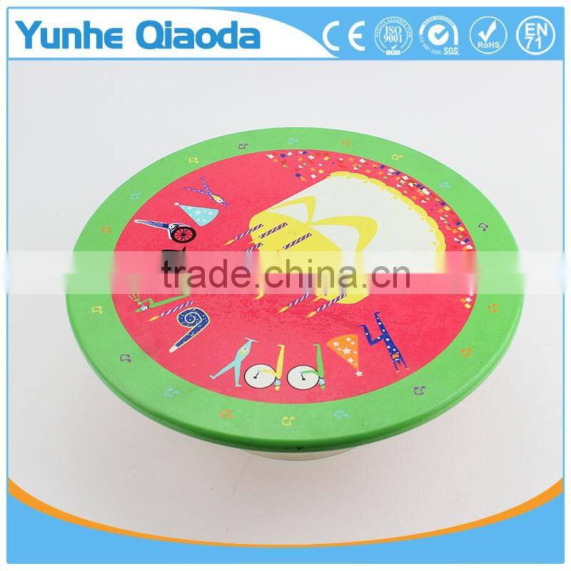 Rotating Display Stand of birthday cake for years of play with music box inside