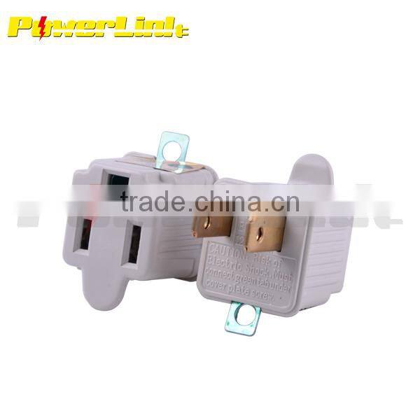 H30126 UL-listed 1 outlet grounding adapter
