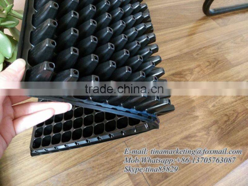 200 Cell Reusable PS Plastic Planting Nursery Seedling Germination Tray for Seed Starting Propagation