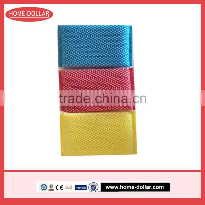 kitchen cleaning sponge scrubber/kitchen cleaning sponge with net
