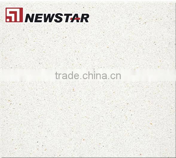 Newstar polished cheap pure white artificial marble