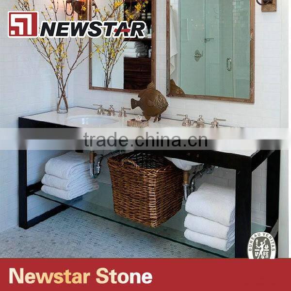 Newstar stone top stainless steel vanity base