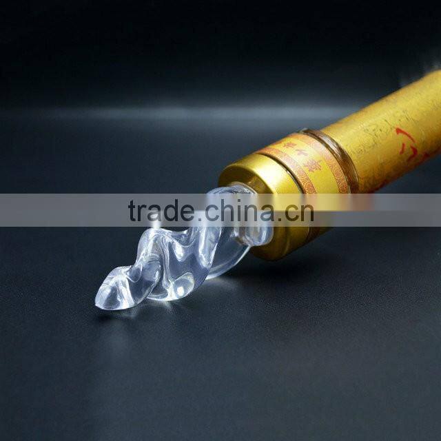 Hot sale light bulb shape clear glass bottle for liquor