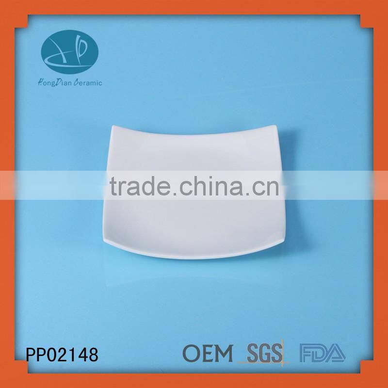 Wholesale white ceramic serving food tray plate fruit for sale