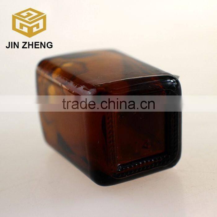 50ml 40ml 30ml 15ml Amber Glass Essential Oil Dropper Square Bottles
