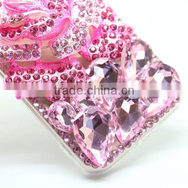 pc + tpu phone case diamond sticker phone shell for iphone 7