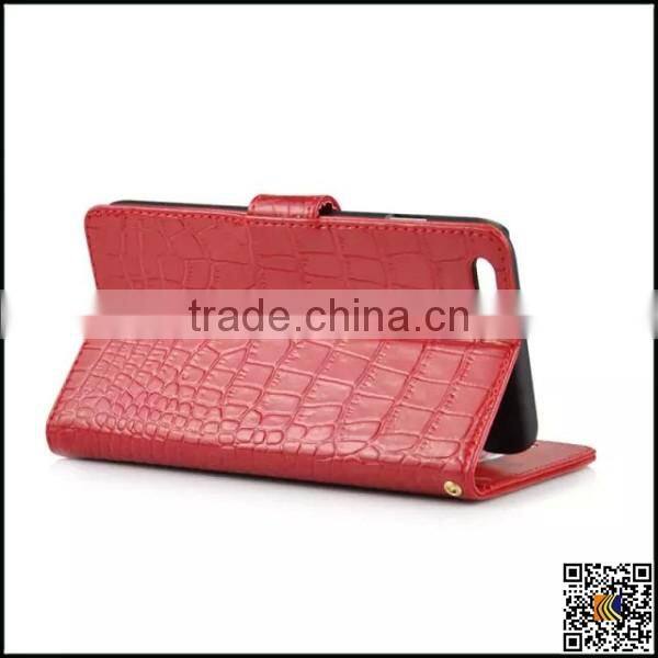 For iPhone 6 Leather Wallet Case, crocodile pattern Case for iPhone 6 Plus