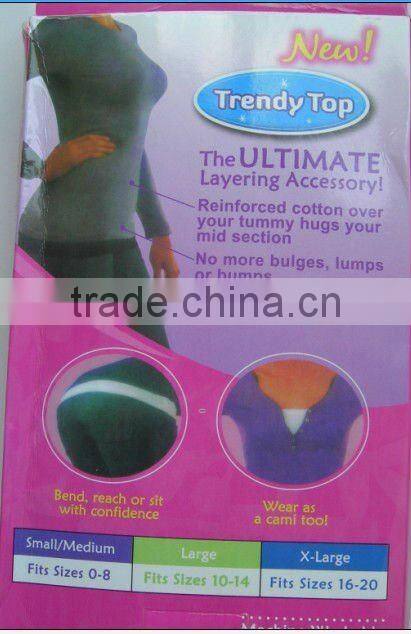 hot selling colorful women trendy top ;lady layering accessory as seen on TV