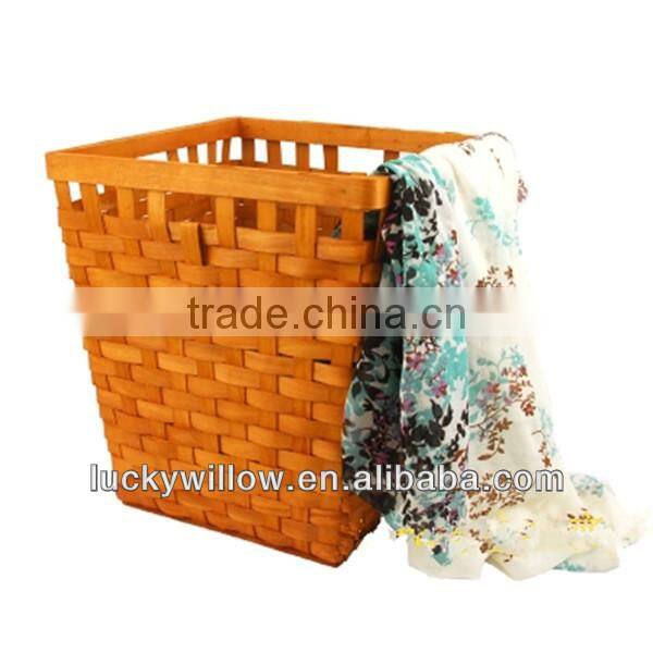 2014 new design handmade wood chip basket
