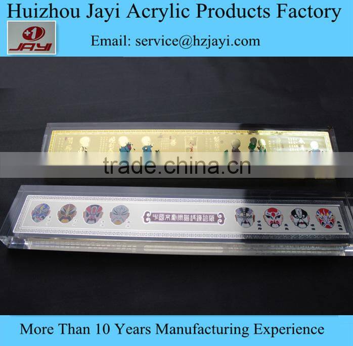 Made in China clear acrylic frameless photo frame,plastic photo frame