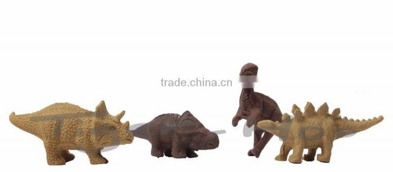 Animal Shaped Fancy 4 PK Dinosaur Free Eraser Samples