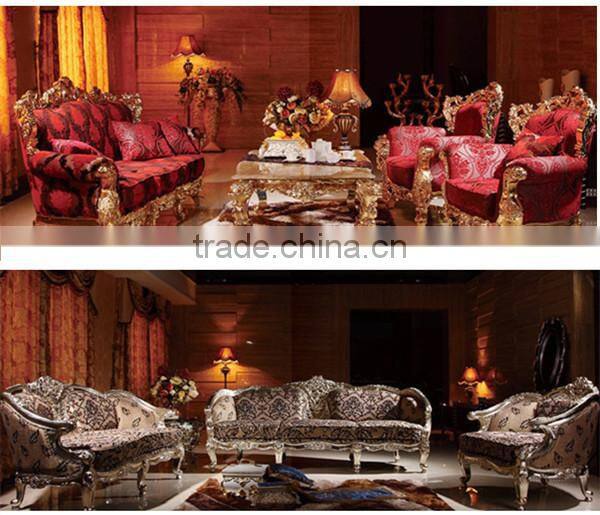 MD-2202-01 American style furniture chair in golden finish