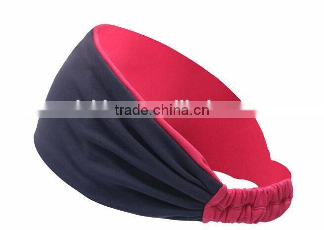 High quality fashion good comfortable absorption Yoga hair band sports hair band