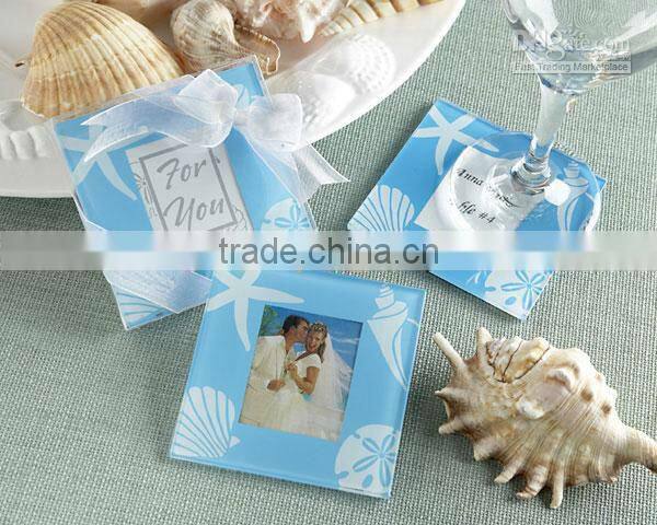 Love design glass coaster