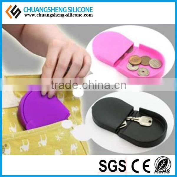 Come on!! Wholesales various size silicone coin bag, money case