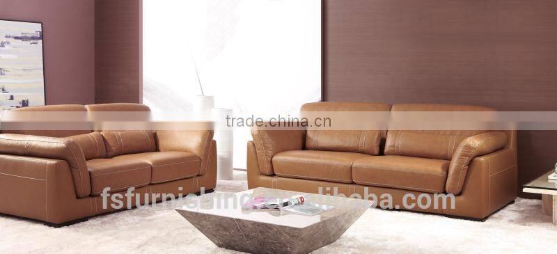 JR8012 fashion Modern style 1+2+3 full top grain leather sofa 1 set customize furniture factory office furniture