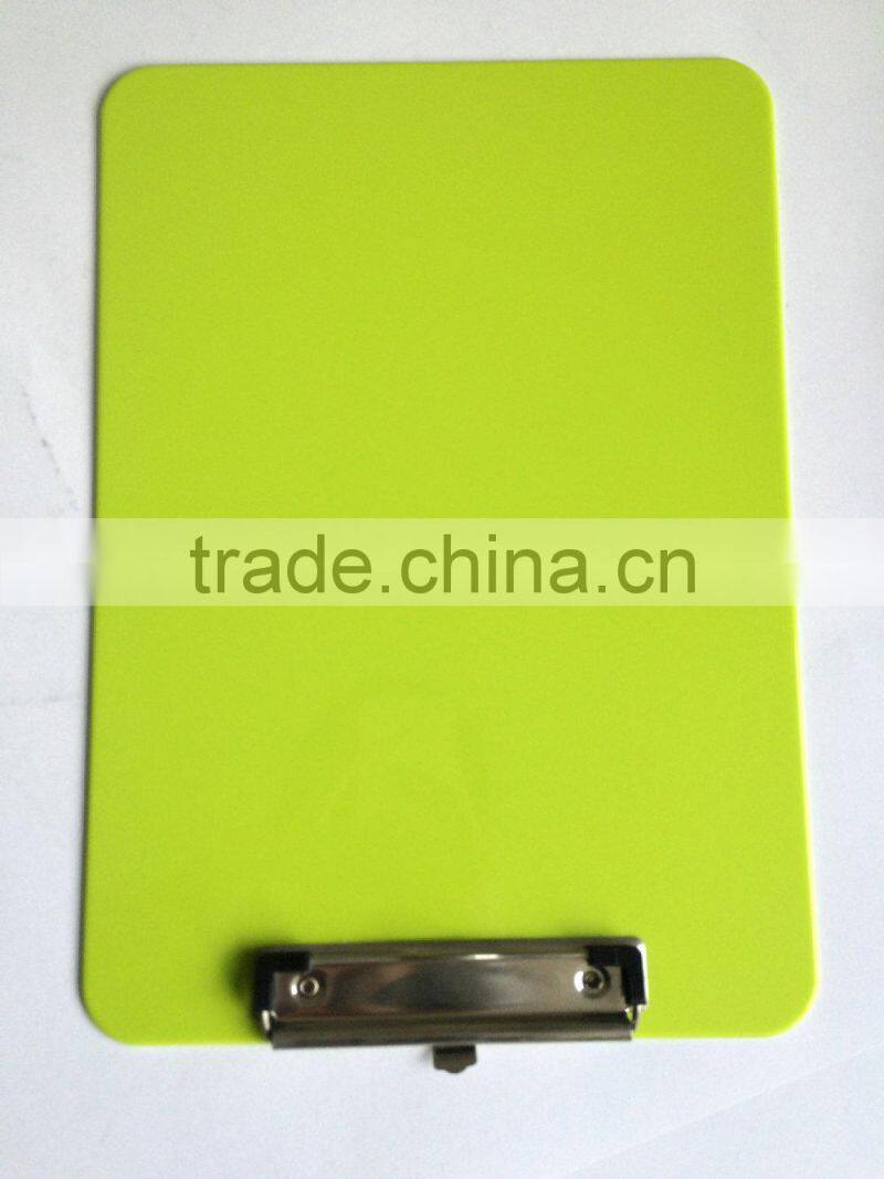 A4 PS green writing clip board