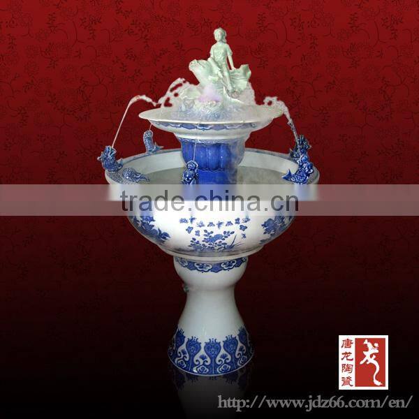 Jingdezhen factory direct decorative handmade OEM ceramic wholesale fish tank