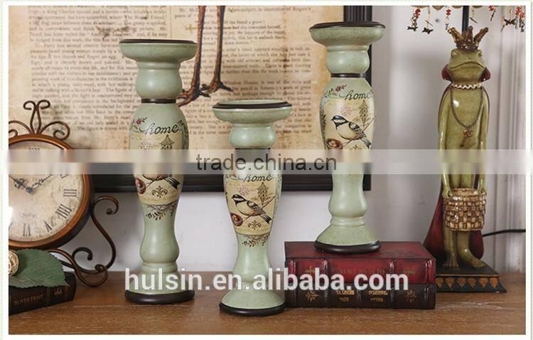 High quality Classical Rural Bird Ceramic Table Vase With Hand Paint