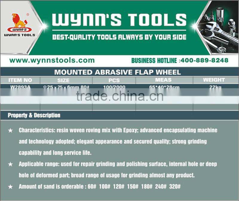 MOUNTED ABRASIVE FLAP WHEEL