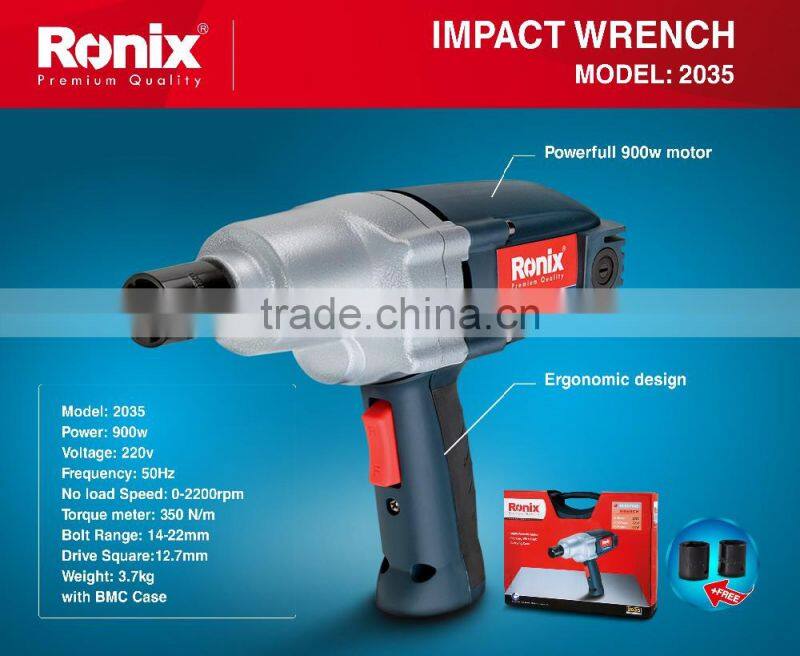 RONIX POWER TOOLS IMPACT WRENCH 1/2'' 900W MODEL 2035