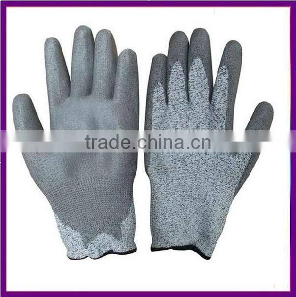 PU Coated Cut Resistant Gloves For Glass Handling ZM779
