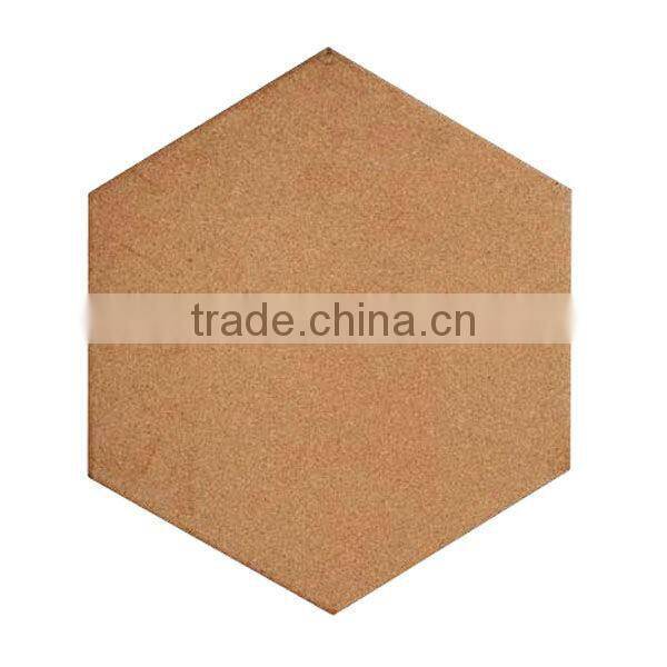 Quality different shape cork board,pentagon shaped cork board