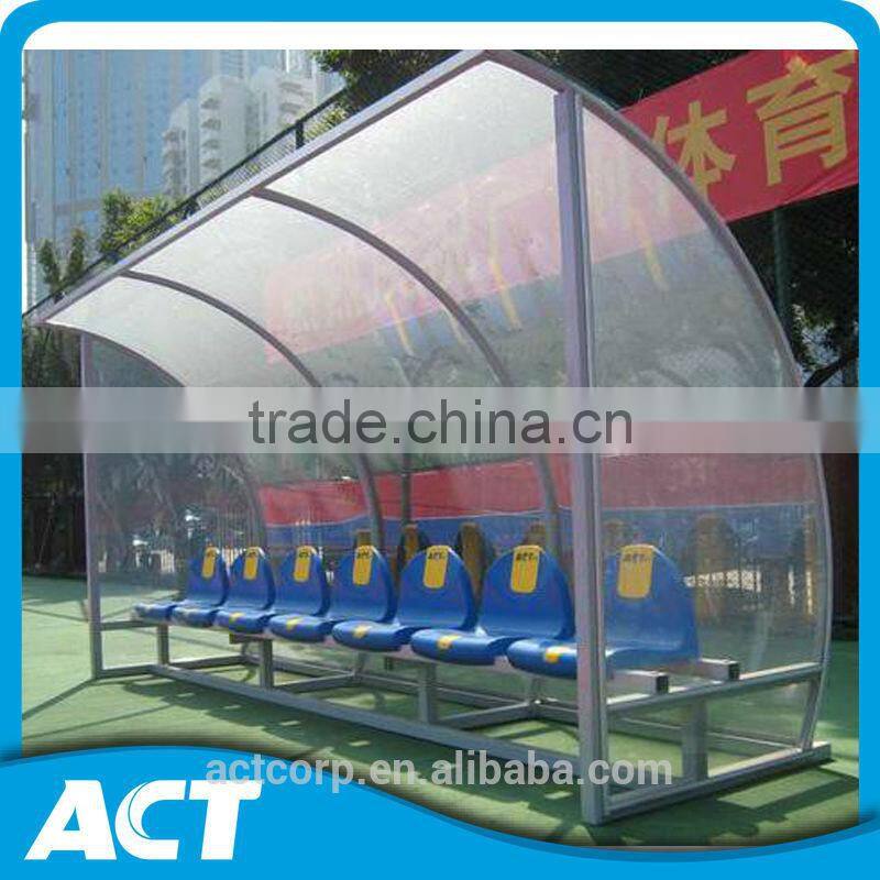 Straight frame design soccer substitute bench seats for sale