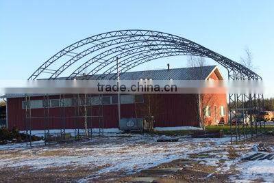 Trussed Fabric Building , Airplane Hangar , Warehouse tent , Commercial Storage Shelter