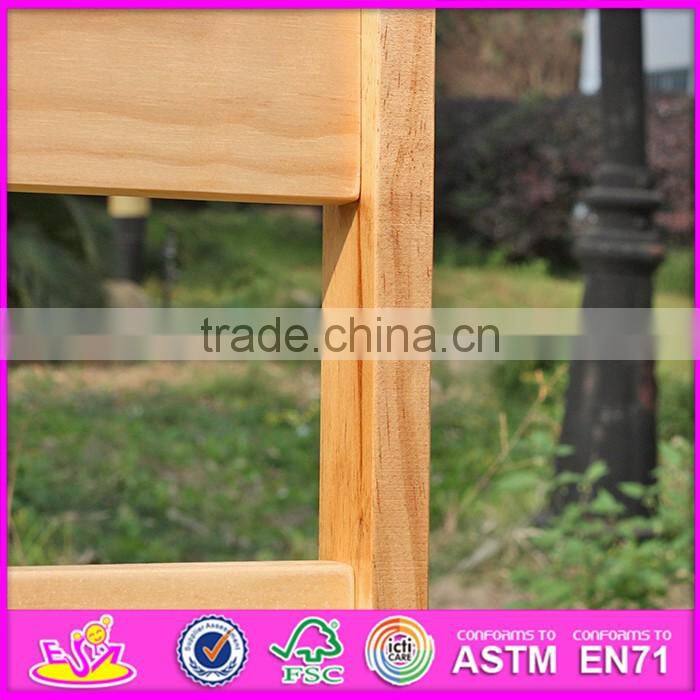 2016 new design natural solid wooden children table and chairs W08G172