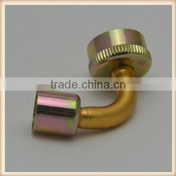 Aluminum gooseneck washing machine hose coupling