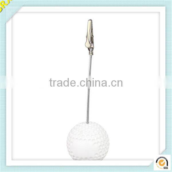 Wholesale clear ball shape photo memo holder plastic memo clip/OEM clear plastic memo clip holder factory