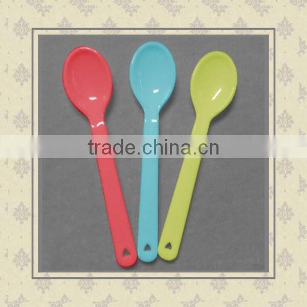Customized your own cande color high quality plastic spoons for kids children 2015 new product promotion