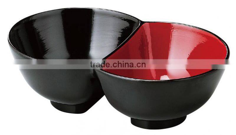 Twin Rice Bowl Double Bowl for Japanese Food Edamame Bowl for Cafeteria