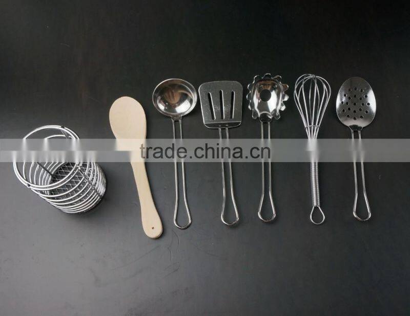 43019 7pcs mini Stainless Steel Cooking Tools Set