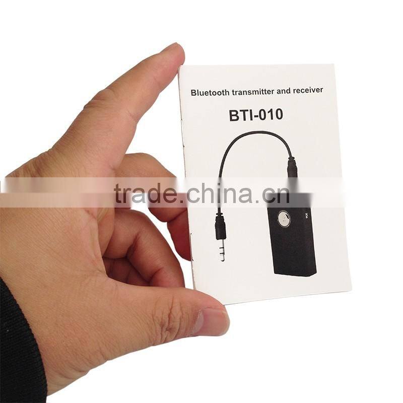 2 in 1 3.5mm jack Stereo HiFi Wireless Bluetooth 3.0 built in Audio Transmitter and receiver