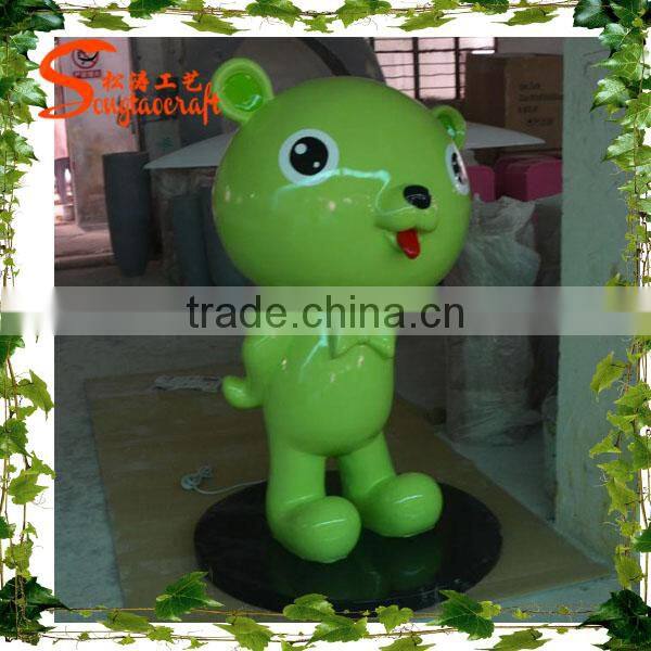 Customized artificial cartoon statue fiberglass cartoon artificial statue