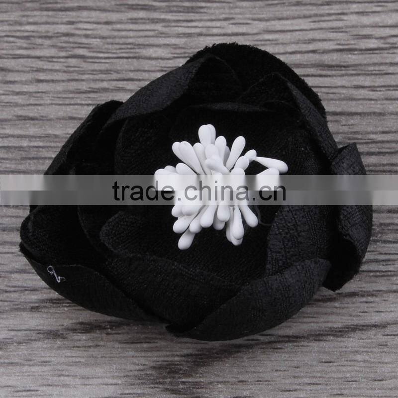 mini fabric flower clip for kids hair accessories