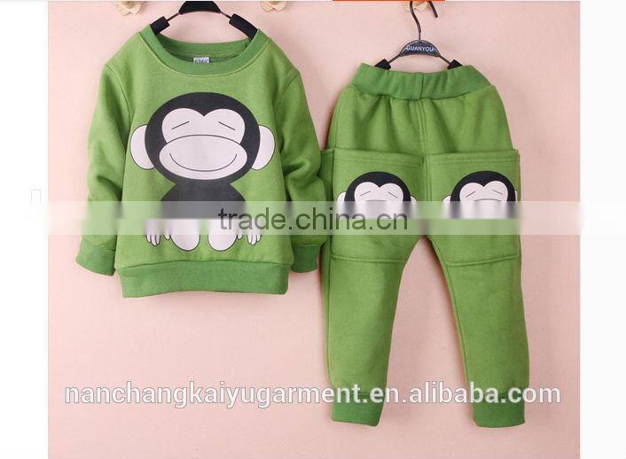 fashion 2014 children cartoon print clothing sets
