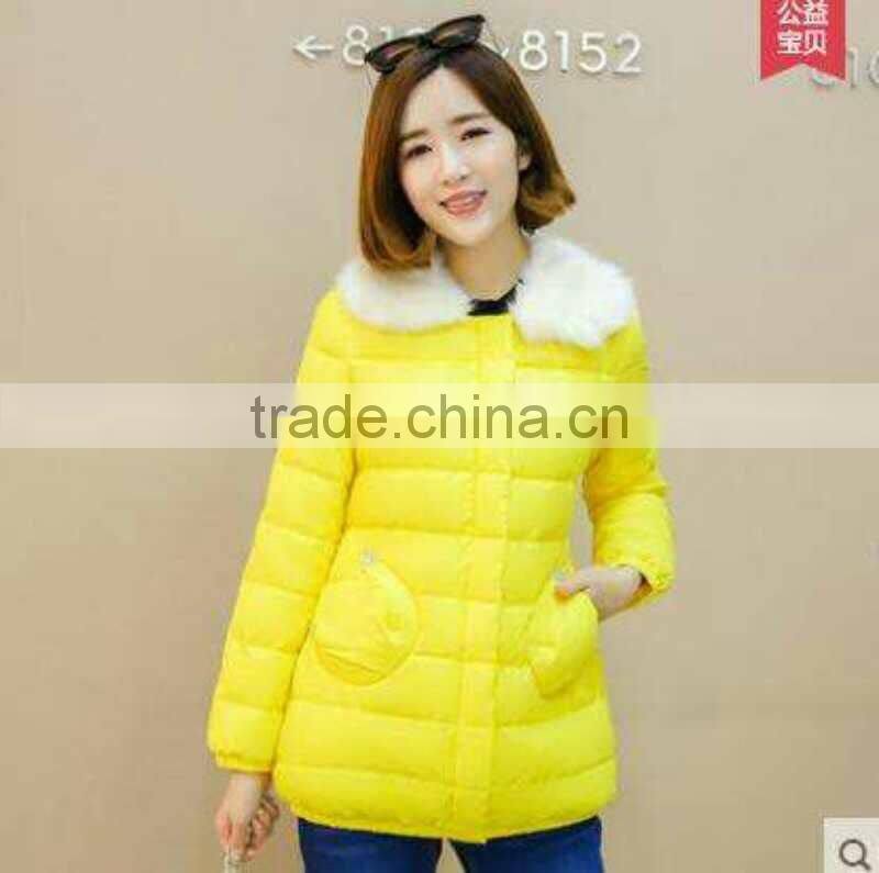 GZY duck down jacket female latest coat anti-wrinkle guangzhou warehous e stcok 2017 cheap price high quality Europe model