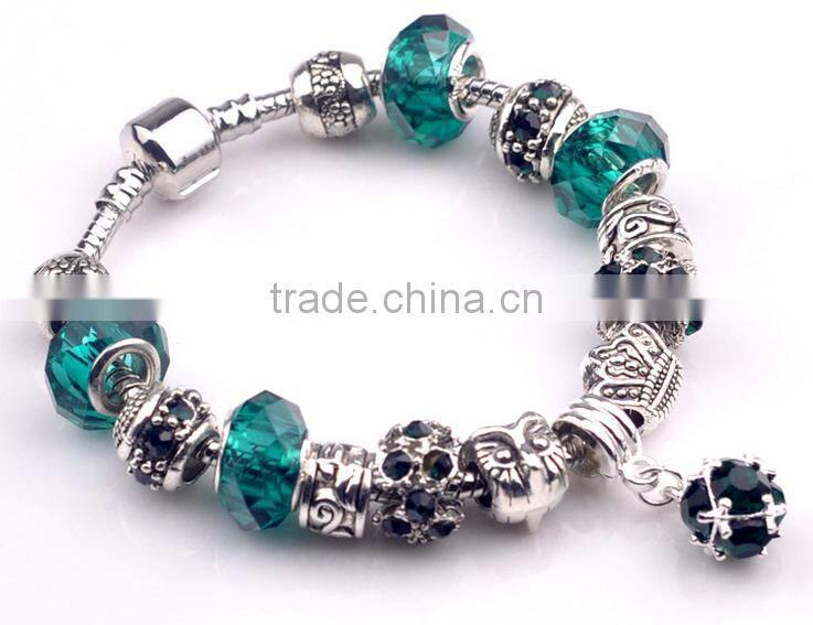 Wholesale women fashion quality 18k charms bracelet
