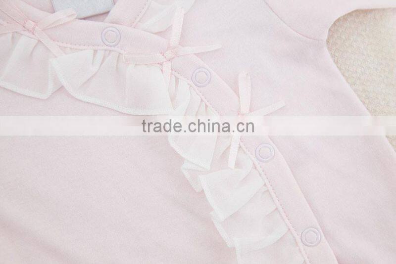 Hot Sale Baby Soft 100% Cotton Spring Autumn Winter Light Pink Newborn Baby Sleeping Bag