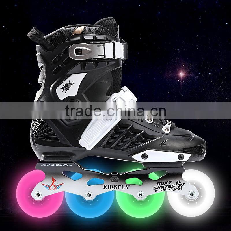 TPR light up inline roller shoes led skating shoes in India